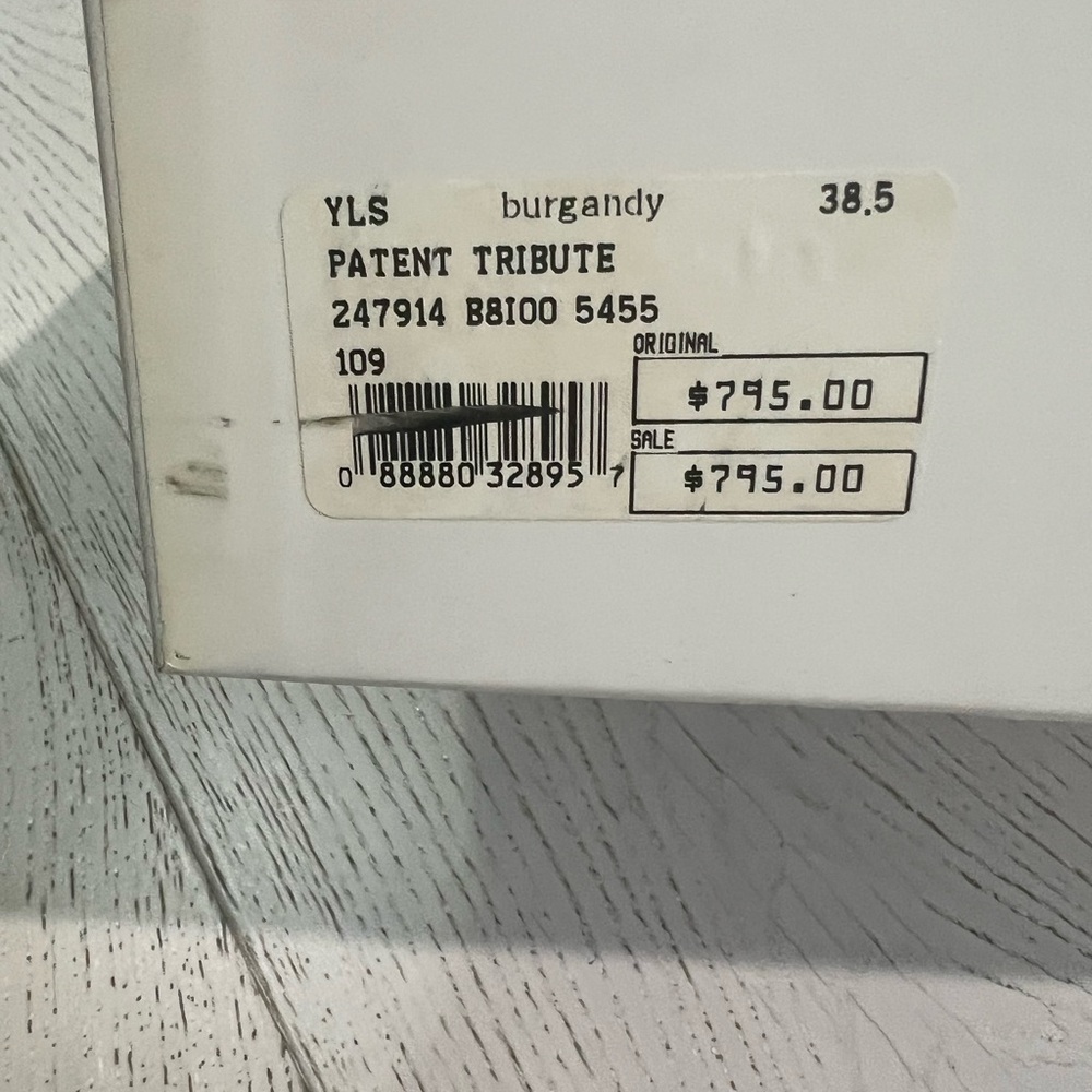 YSL tribute eggplant color 38 1/2 with box I paid $798 - Picture 8 of 8